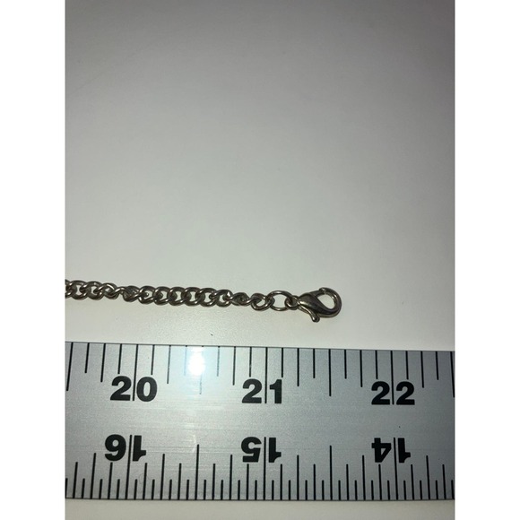 Fishnet Stockings Large Beads Wrapped with Rhinestones & Chain Twisted Necklace! - Picture 7 of 8